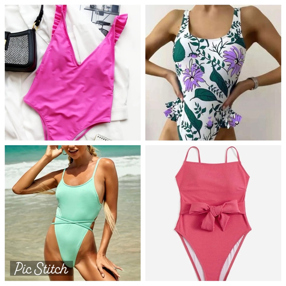 SHEIN Sexy One Piece Swimsuit Bundle Size Large